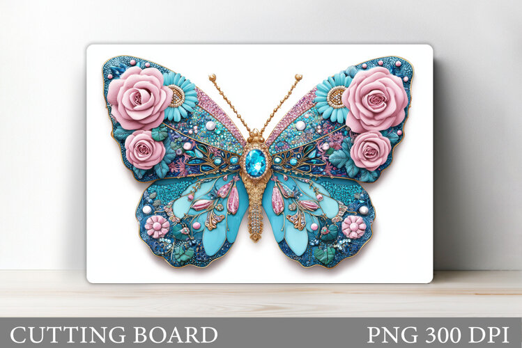 Butterfly Cutting Board. Butterfly Sublimation example image 1