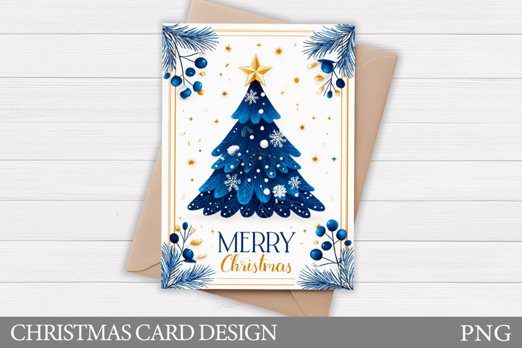 Christmas Tree Card Design. Christmas Card Printable