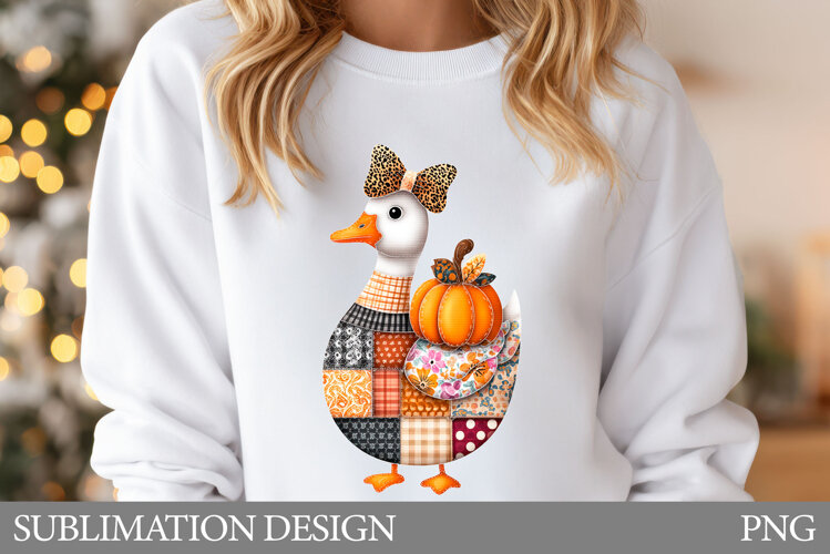 Fall Goose T-Shirt. Fall Goose Sublimation example image 1