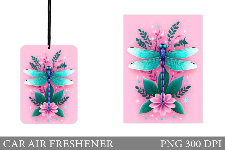 Dragonfly Car Air Freshener. Dragonfly Sublimation example image 1