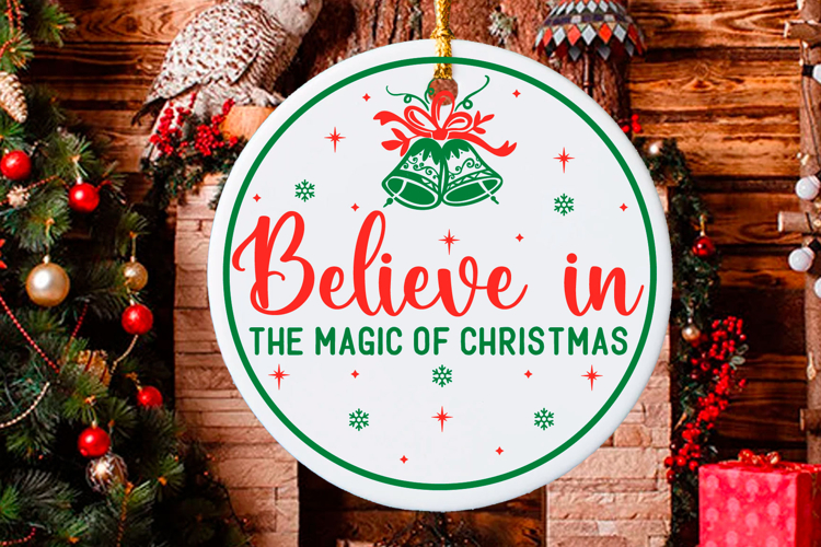 Christmas Round sign Svg Design Round Sign SVG quotes
