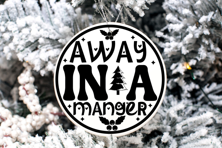 Christmas Round sign Svg Design Round Sign SVG quotes