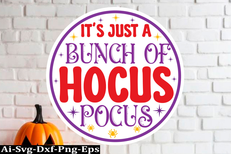 Halloween round sign Svg Design,Halloween Quotes Spooky Hall