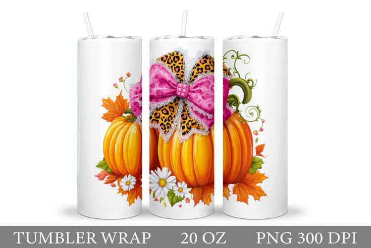 Pumpkin Tumbler Design. Pumpkin Sublimation