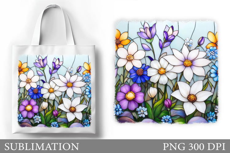 Wildflowers Tote Bag Sublimation. Wildflowers Sublimation