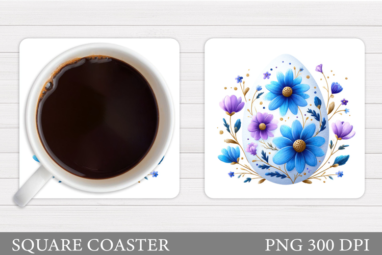 Easter Egg Coaster Sublimation. Easter Coaster Design