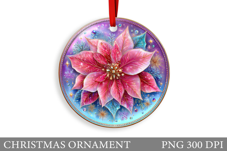 Poinsettia Christmas Ornament. Christmas Ornament Design