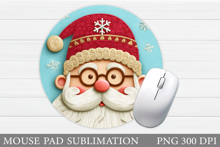 Santa Claus Mouse Pad. Christmas Mouse Pad Sublimation