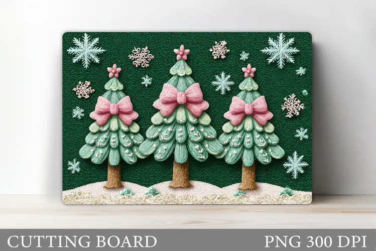 Christmas Tree Cutting Board. Christmas Tree Sublimation