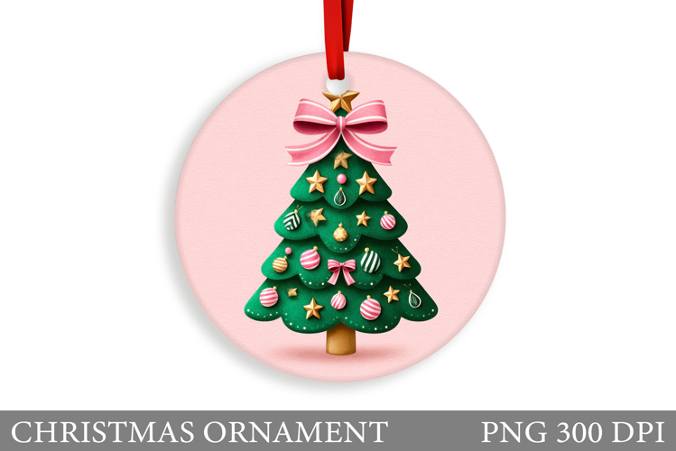Christmas Tree Christmas Ornament. Christmas Sublimation