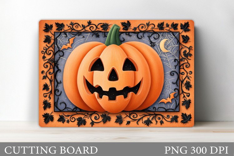 Halloween Cutting Board. Pumpkin Cutting Board Sublimation