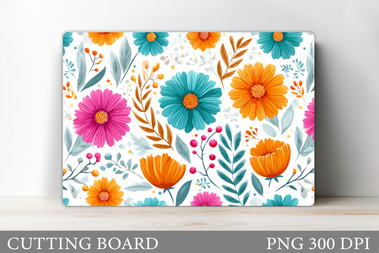 Flowers Cutting Board. Floral Cutting Board Sublimation