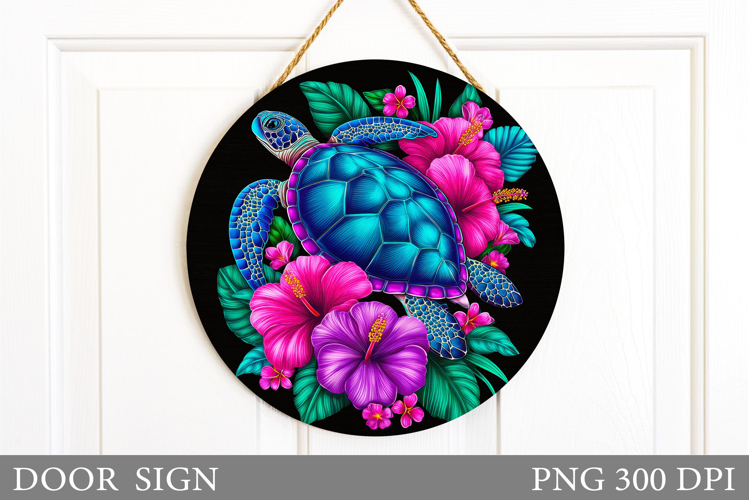 Turtle Door Sign Design. Turtle Sublimation