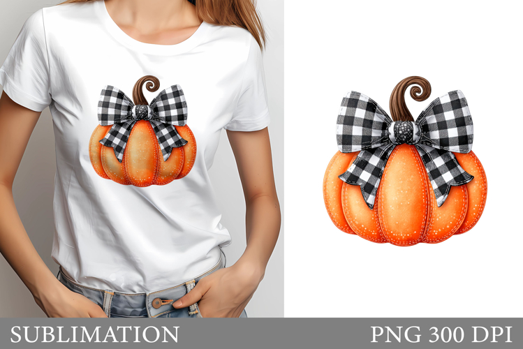 Pumpkin T-Shirt Design. Pumpkin Sublimation