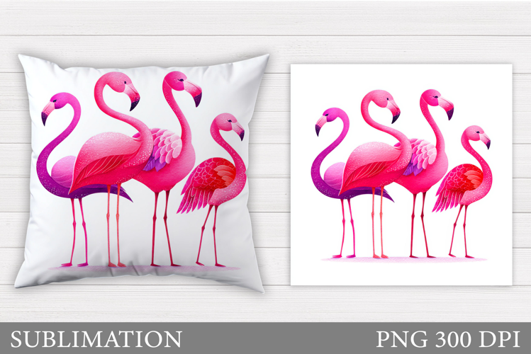Flamingo Sublimation. Flamingo Pillow Sublimation