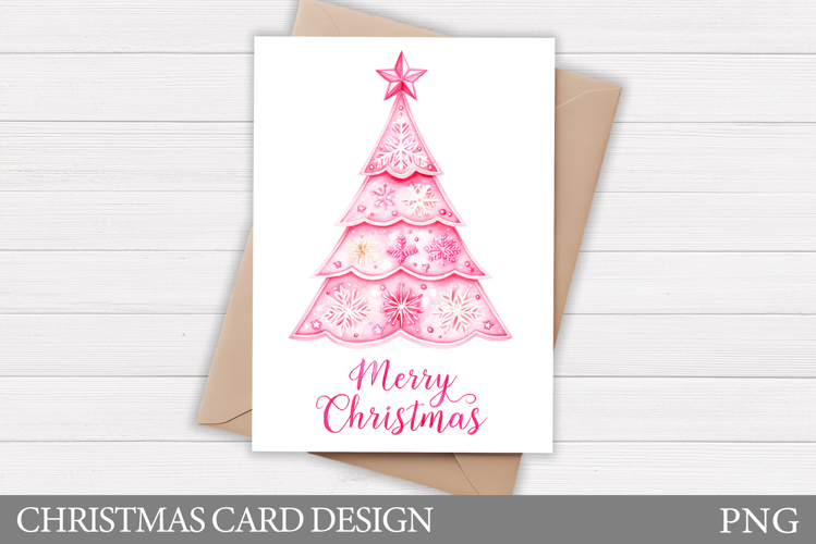 Christmas Tree Card Design. Christmas Card Printable