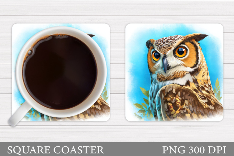 Owl Coaster Design. Owl Sublimation