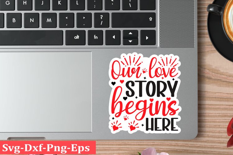 Valentine sticker SVG Design Valentine Love Sticker Svg