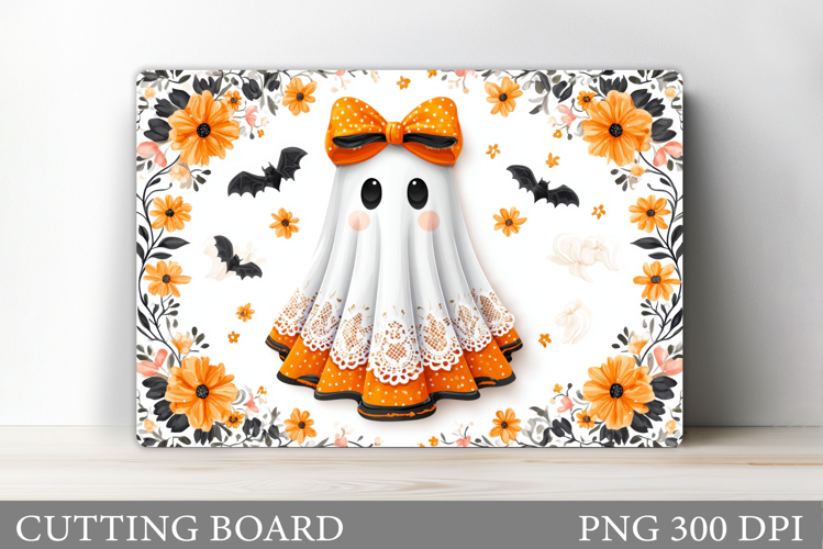 Halloween Ghost Cutting Board. Halloween Cutting Board