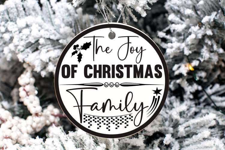 Christmas Round sign Svg Design Round Sign SVG quotes