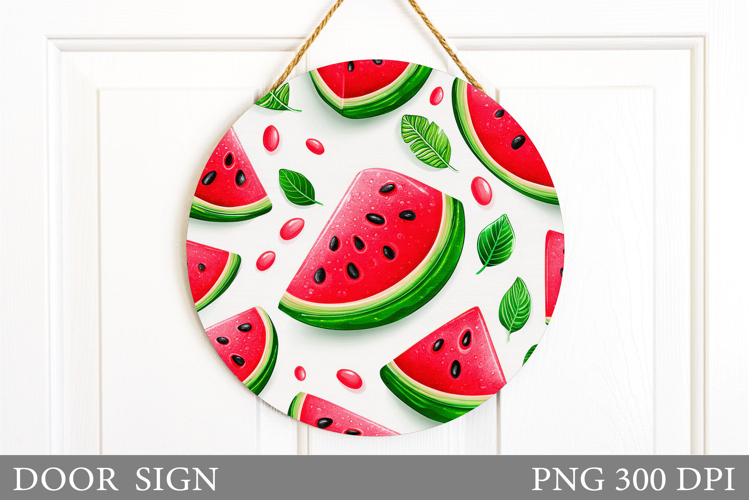 Watermelon Door Sign Design. Watermelon Sublimation