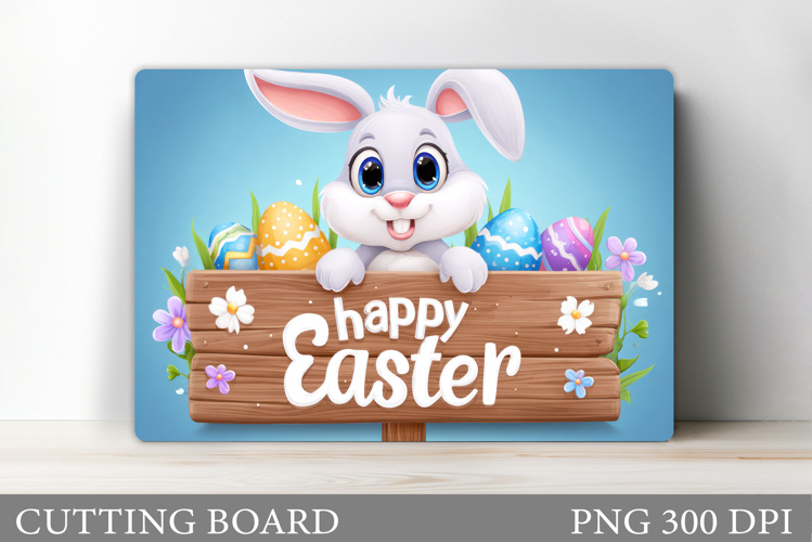 Cute Bunny Cutting Board. Bunny Easter Cutting Board Design