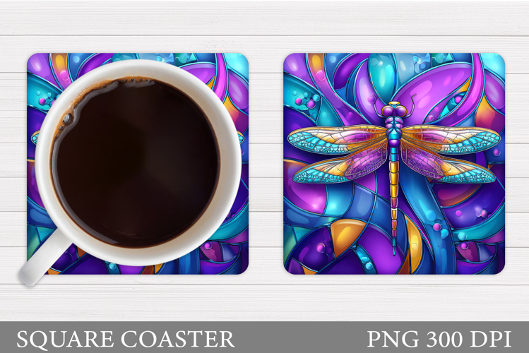 Dragonfly Coaster Design. Dragonfly Sublimation