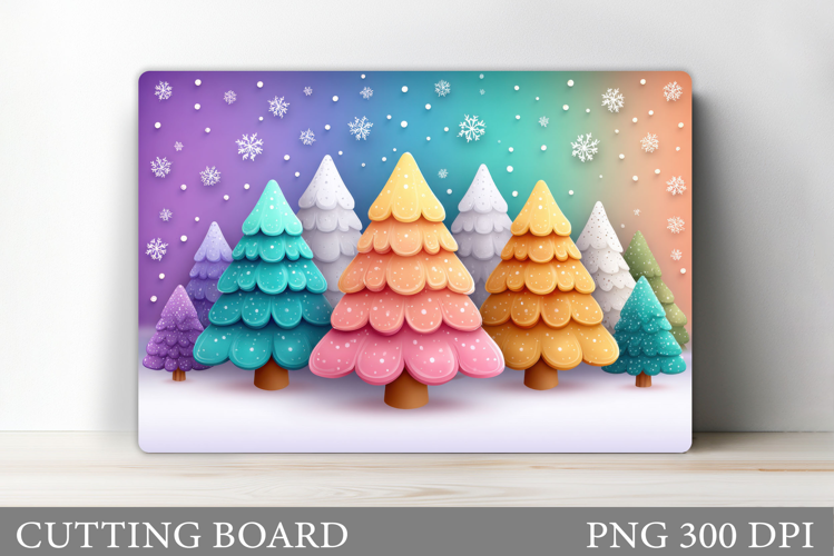 Christmas Tree Cutting Board Design. Kitchen Cutting Board