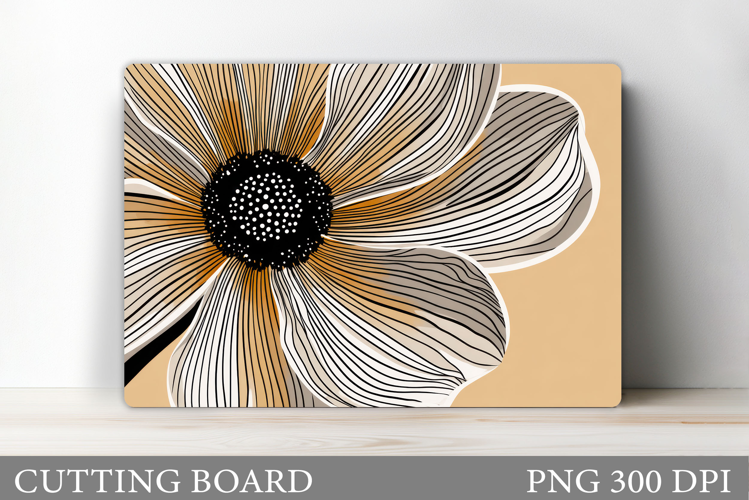 Floral Cutting Board Design. Flowers Cutting Board