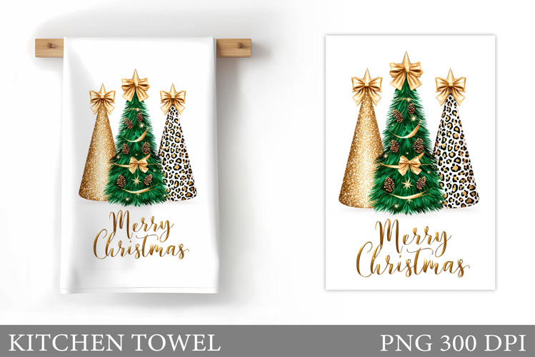 Merry Christmas Kitchen Towel. Christmas Kitchen Towel