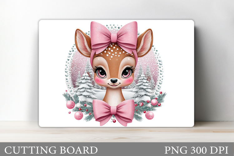 Christmas Deer Cutting Board. Christmas Cutting Board Design