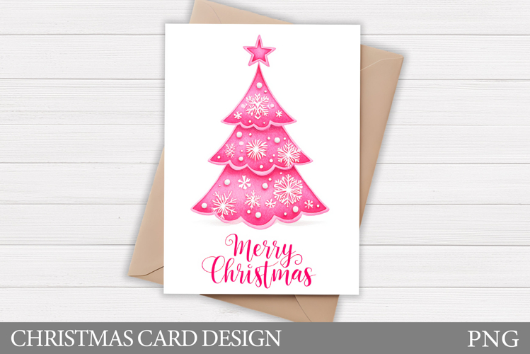 Christmas Card Printable. Christmas Tree Card Design