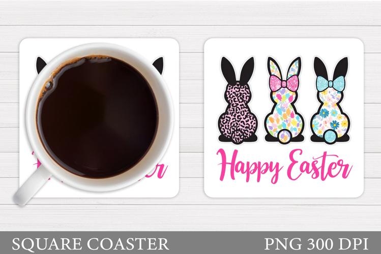 Easter Bunny Coaster. Bunny Easter Coaster Design