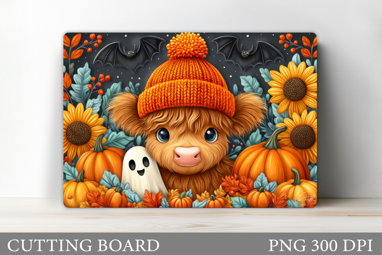 Halloween Cow Cutting Board. Halloween Cutting Board Design