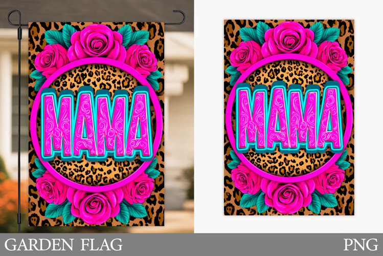 Mothers Day Garden Flag. Flowers Garden Flag Sublimation