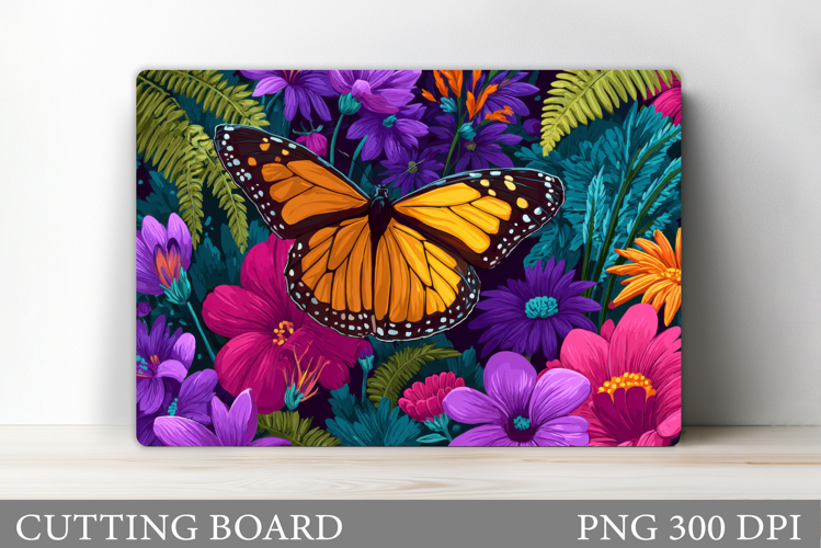Butterfly Cutting Board Design. Butterfly Sublimation
