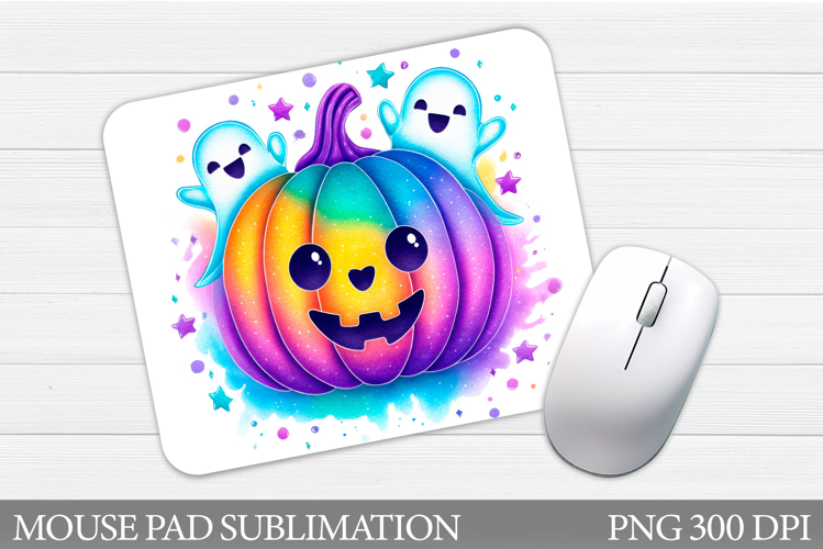 Halloween Pumpkin Mouse Pad. Halloween Mouse Pad Sublimation