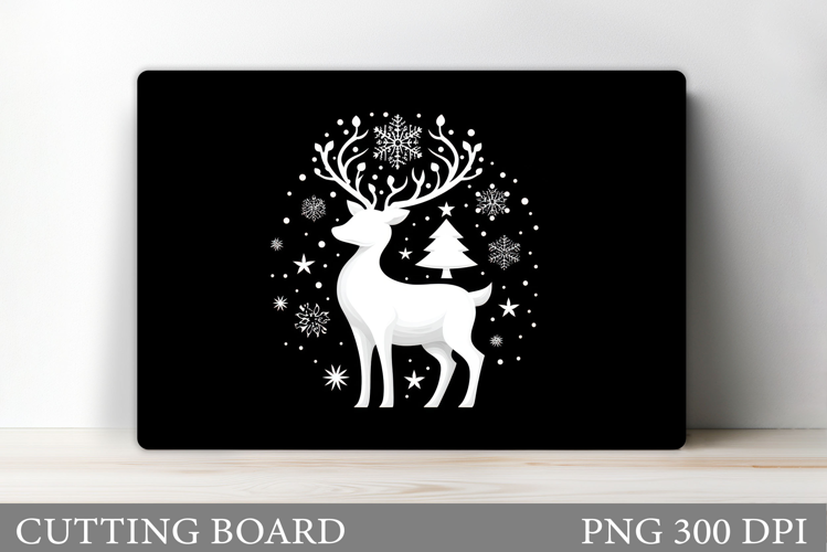 Reindeer Cutting Board. Christmas Cutting Board Design