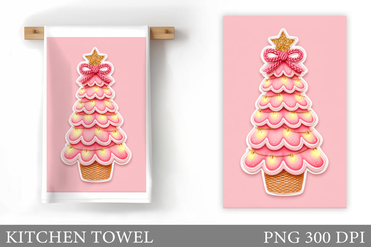 Christmas Tree Kitchen Towel. Christmas Kitchen Towel Design