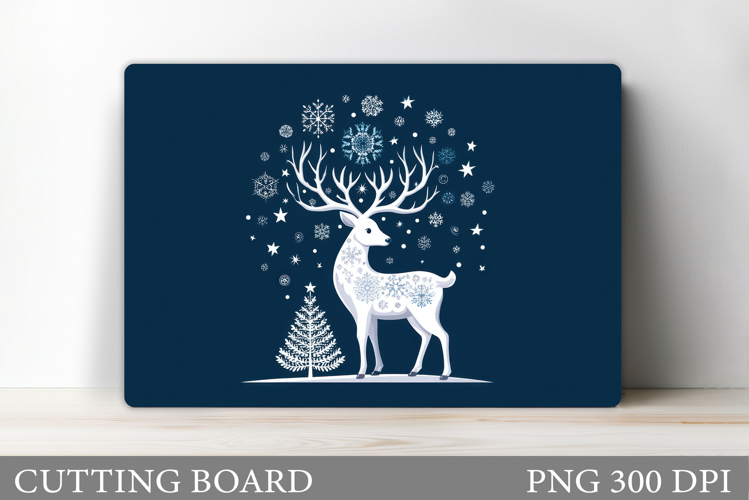 Reindeer Cutting Board. Christmas Cutting Board Design