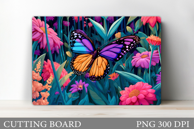 Butterfly Cutting Board Design. Butterfly Sublimation