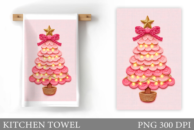 Christmas Tree Kitchen Towel. Christmas Kitchen Towel Design