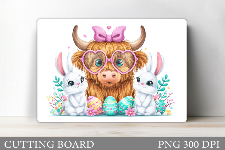 Easter Cow Cutting Board. Easter Bunny Cutting Board Design