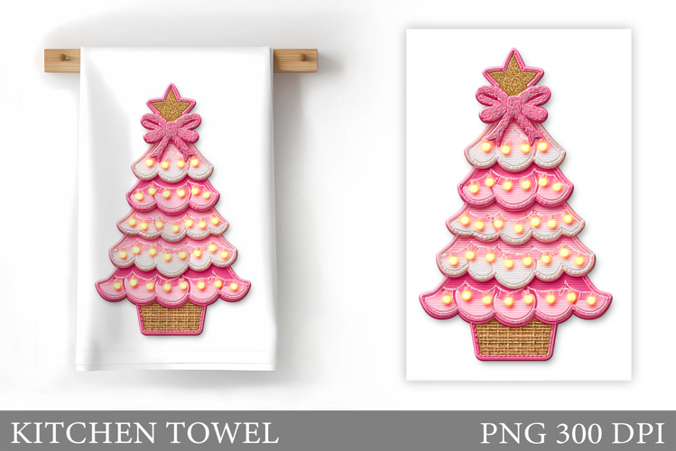 Christmas Tree Kitchen Towel. Christmas Kitchen Towel
