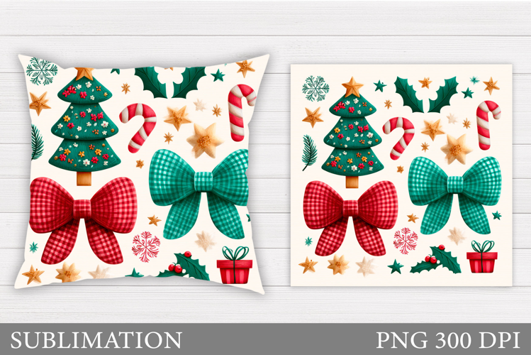 Christmas Pillow Design. Christmas Pillow Sublimation