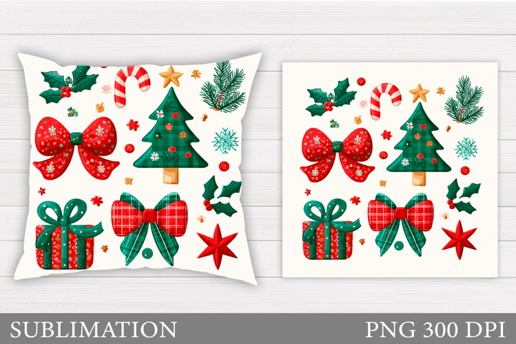 Christmas Pillow Design. Christmas Pillow Sublimation