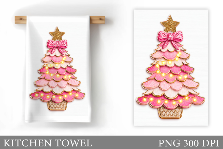 Christmas Tree Kitchen Towel. Christmas Kitchen Towel Design