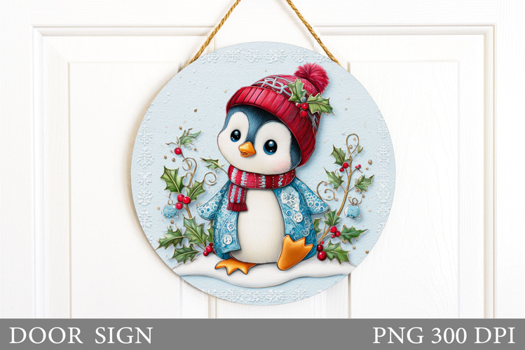 Christmas Penguin Clipart Image 7