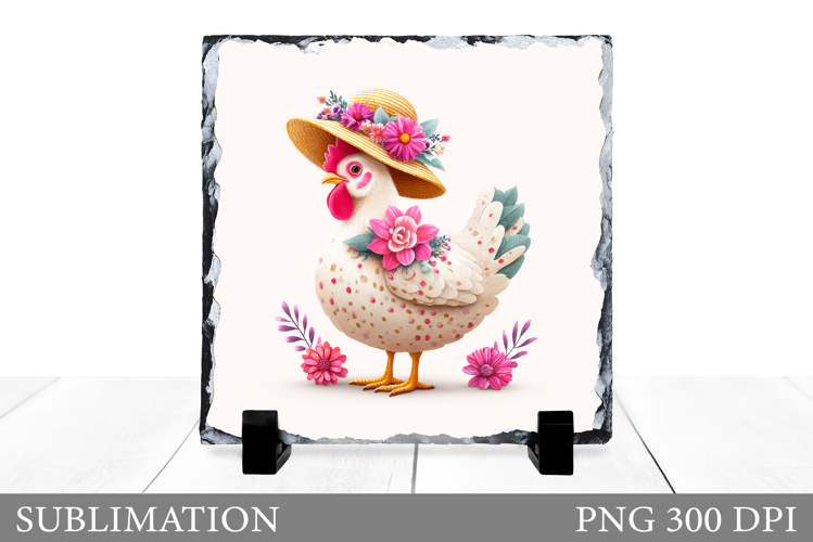 Funny Chicken Slate Design. Funny Chicken Sublimation