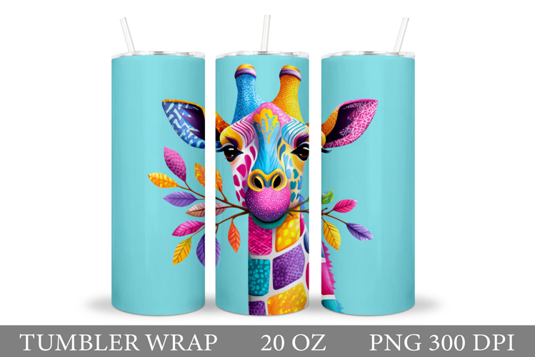 Giraffe Tumbler Design. Funny Giraffe Sublimation